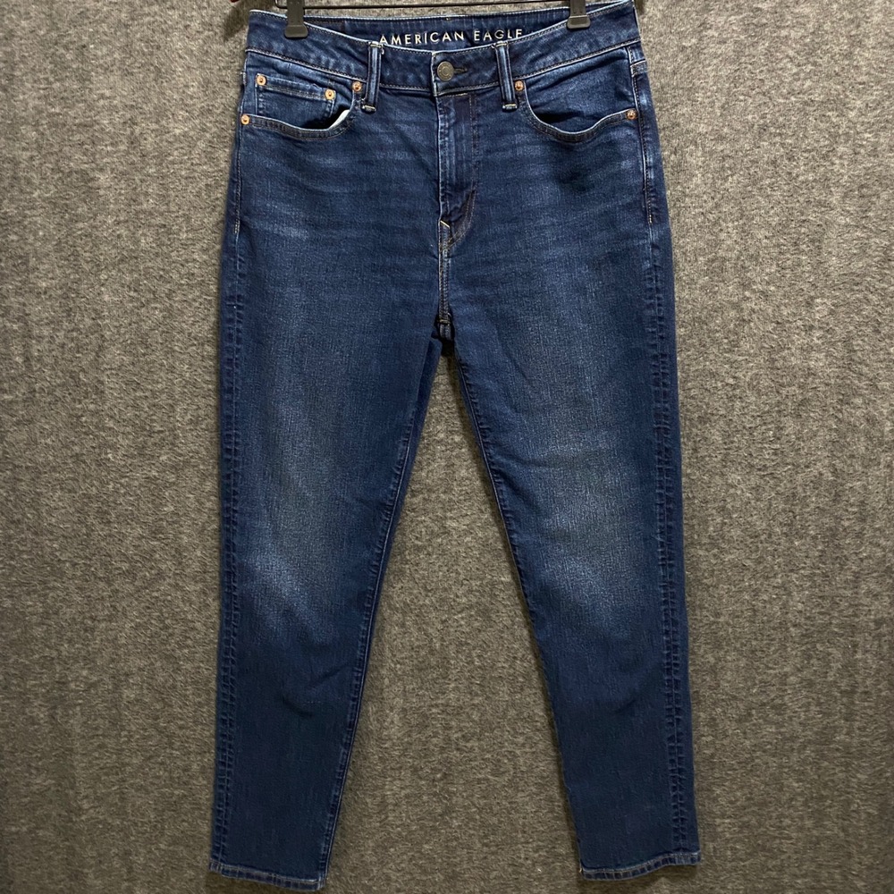 American Eagle Relaxed Slim Jeans Mens 31x32 Blue Airflex Stretch Denim (31x29)